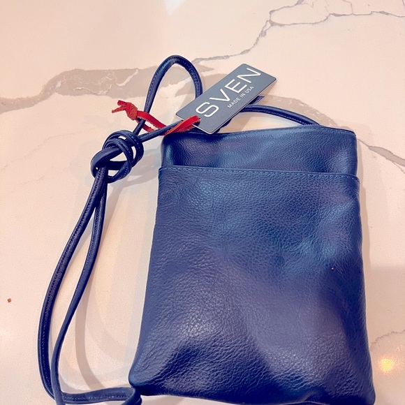 Sven iphone purse in luxury soft leather royal blue - Picture 4 of 7